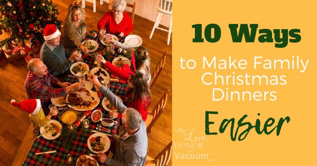 How to make Christmas dinners easier with extended family--even if you don't always agree with family or approve of family.