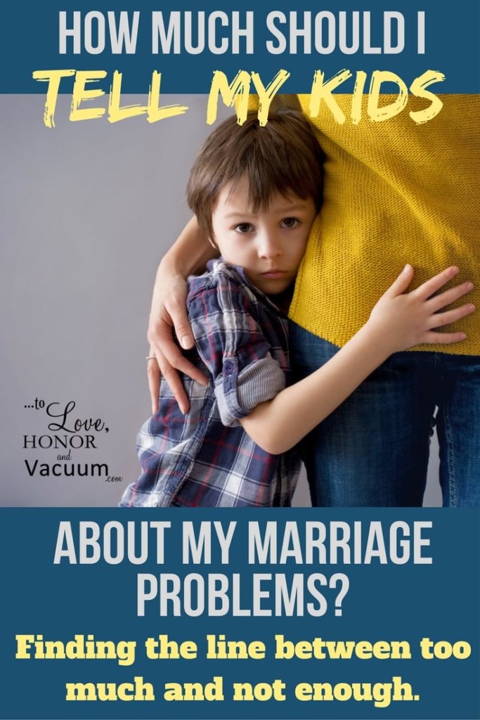 Talking to kids about marriage problems is difficult--how much do you say? What do you leave out? Here are 10 things to remember about talking to your kids about marital problems.