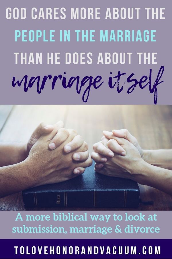 Biblical Submission, Marriage, and Divorce: Do we put a higher priority on marriage than we do the safety of those in the marriage? What Jesus would say about divorce.