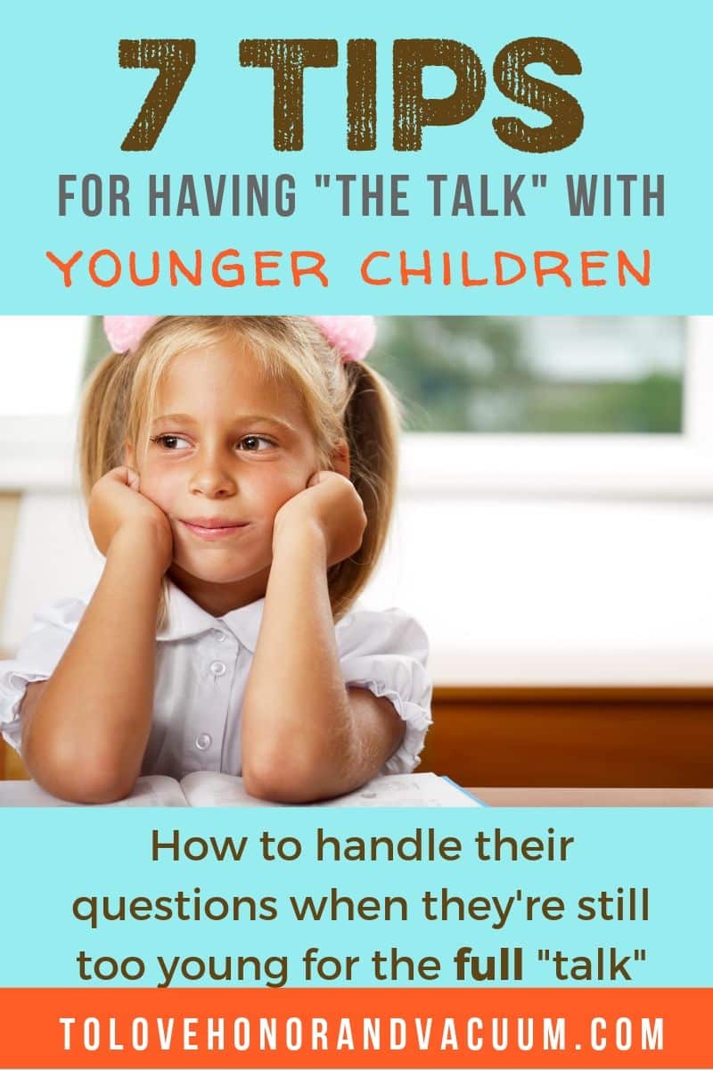 What do you do when your young kids are asking awkward questions? How do you respond? Here are 7 tips for talking about the deed with your little ones!