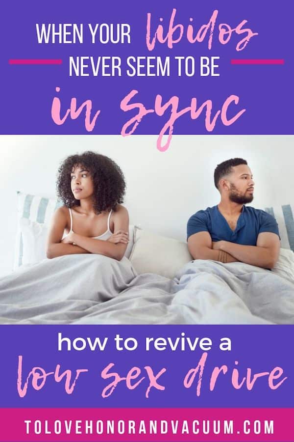 When your libidos aren't in sync--dealing with libido differences in marriage.
