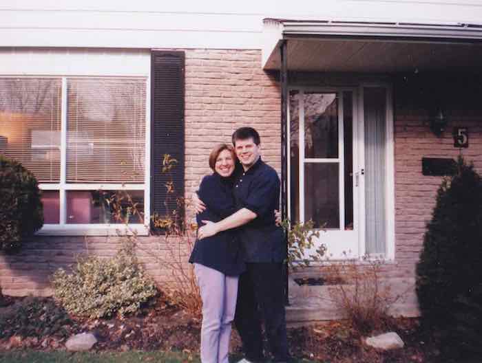 Keith and Sheila soon after we bought our house