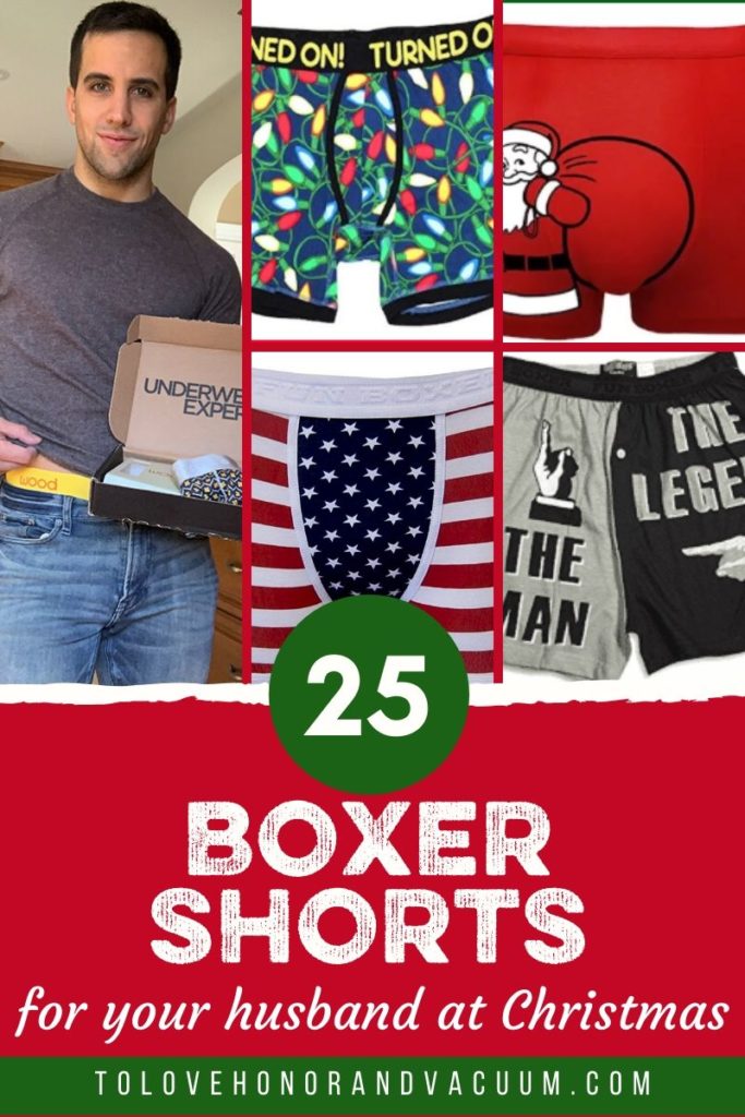 25 Boxer Shorts for Your Husband at Christmas. Great Underwear Stocking Stuffers!