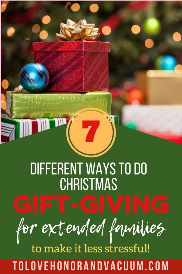 Ways to do Gift Giving with Extended Family at Christmas