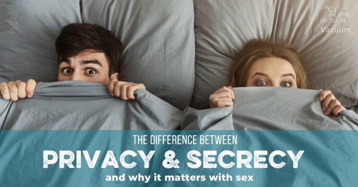The difference between privacy and secrecy: Why don't Christians talk about sex?