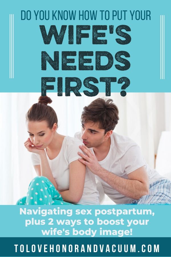 blog commenters chime in on postpartum sex and body image issues, and how a husband can help!