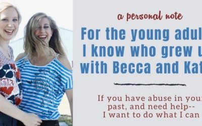 A Personal Post: If You Grew Up with My Girls, Can We Have a Word?