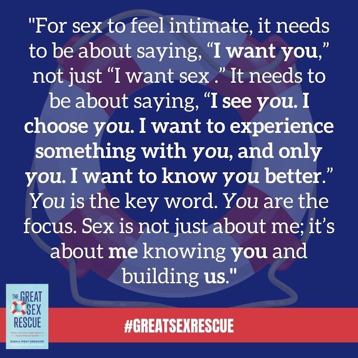 Great Sex Rescue Quote Intimacy