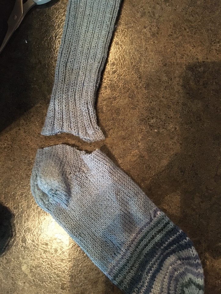 Knitting Socks back on stitches