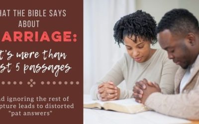 Christian Marriage Advice Is More than Just 5 Passages