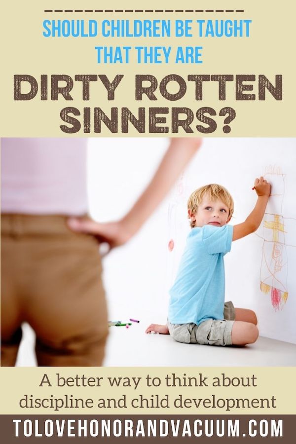 Child Development vs. Dirty Rotten Sinners Language