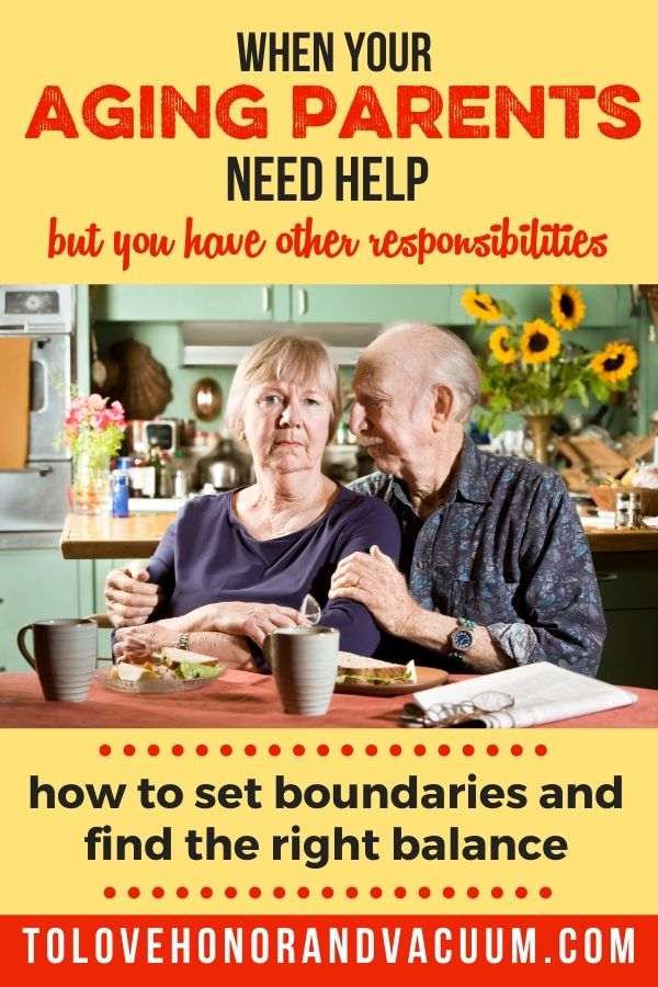 When Aging Parents Need Help: Setting Boundaries