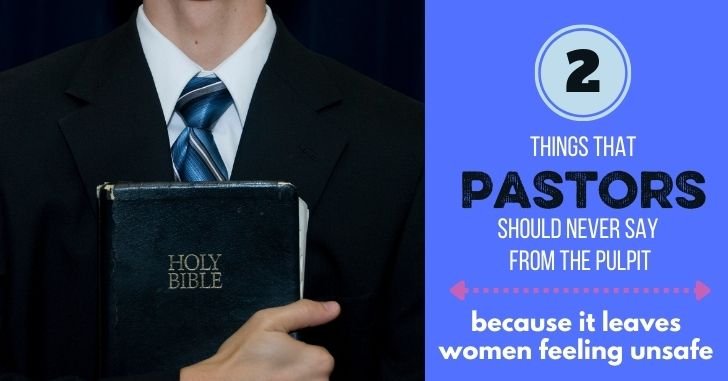 Pastors should not confess abuse or objectification
