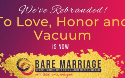Celebrate with Me! To Love, Honor and Vacuum is Now Bare Marriage!