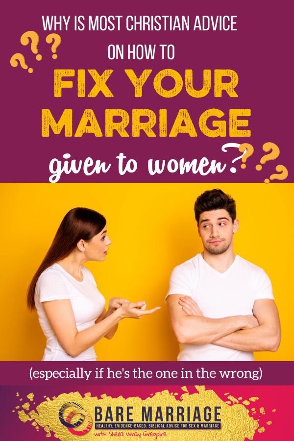 Why is Most Marriage Advice Aimed at Women