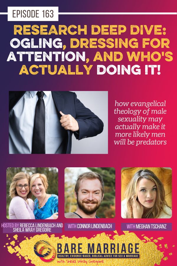 Listen to this podcast about the research behind who is actually dressing for attention--and how our church teachings may make it MORE LIKELY that men become predatory rather than safe. Church, we can do better!!