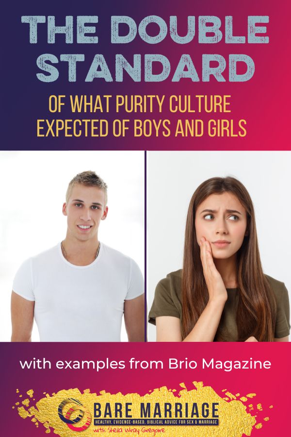 The Double Standard of What purity culture expected of girls and boys, with Brio magazine