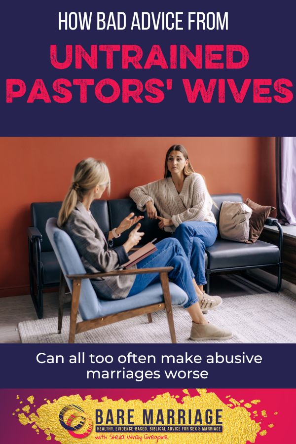 Bad Marriage Advice from Pastors Wives
