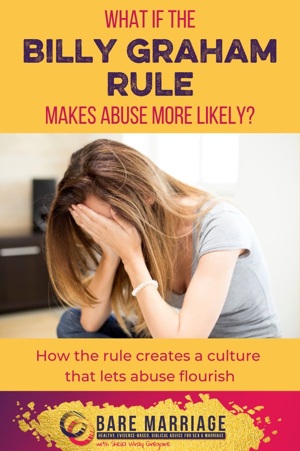 Billy Graham Rule makes abuse more likely