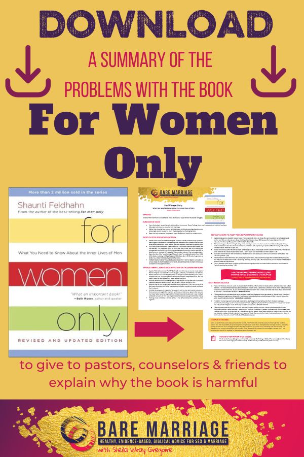Review of the Problems with For Women Only by Shaunti Feldhahn