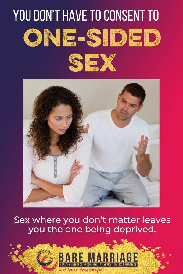 Don't consent one sided sex