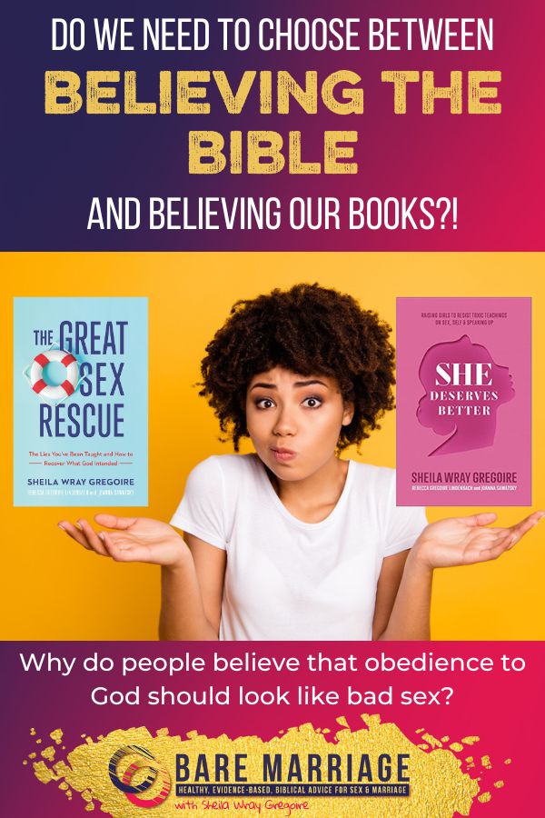 Why do people have to choose between believing our books and the Bible
