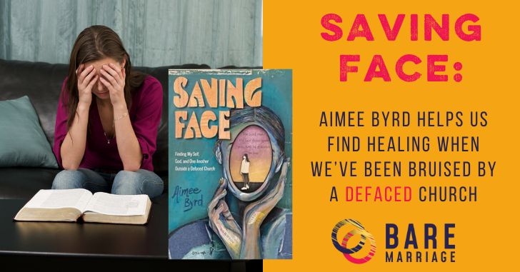 Saving Face by Aimee Byrd and sad woman at church