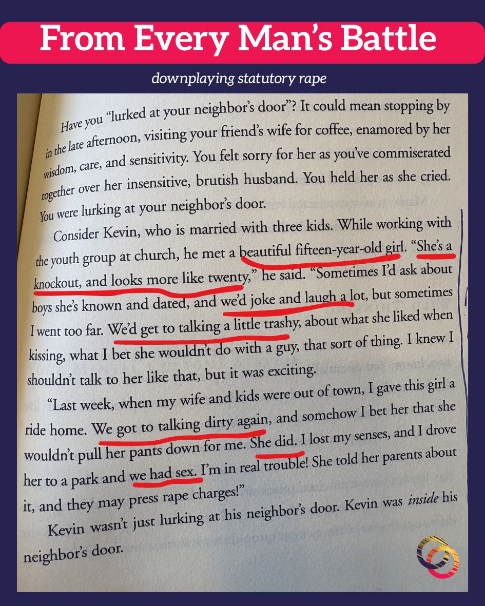 Every Man's Battle example of statutory rape